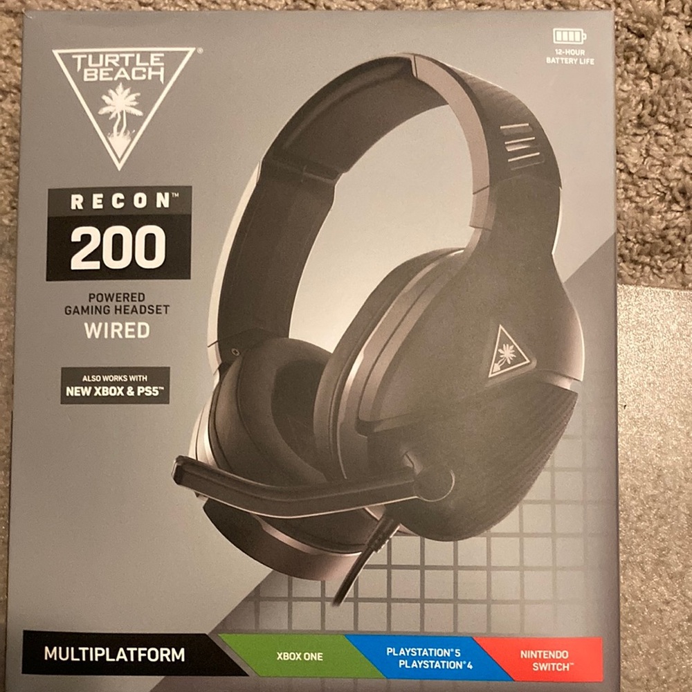 Turtle Beach Recon 200 Wired Gaming Headset Xbox PS5 New